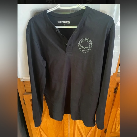 Harley Davidson Men Henley - Picture 2 of 2
